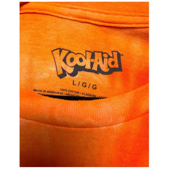 90s KOOLAID CUSTOM BLEACH DYE RETRO GRAPHIC KOOL AID OVERSIZED TEE - Picture 7 of 7